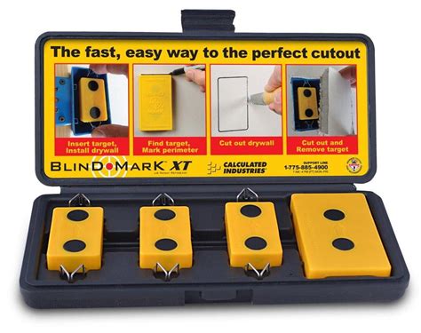 calculated industries 8105 blind mark drywall electrical box cutout tool|calculated industries blind mark.